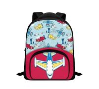 Biyejit Mochila para niños de 12 pulgadas, mochila escolar, preescolar, jardín de infantes, para niños y niñas, Avión de dibujos animados