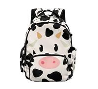 Biyejit Mochilas para niñas, mochila escolar ligera para niños, escuela primaria, secundaria, adolescentes y estudiantes, estampado de vaca, L, Casual