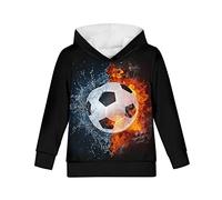 Biyejit Sudaderas con Capucha de Forro Polar de Felpa para Niños y Niñas, Sudadera con Capucha Casual con Bolsillo para Niños de 6 a 16 Años, 11-13 años