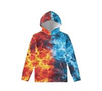 Biyejit - Sudaderas de forro polar con capucha y bolsillo, sudaderas con capucha informales para niños y niñas de 6 a 16 años, 6-7 años