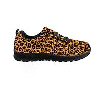 Biyejit, Zapatillas de Deporte a la Moda con Estampado de Leopardo, Zapatos Deportivos Ligeros con Cordones, Zapatos Informales para Correr, Senderismo, para Mujeres, Hombres, Parejas