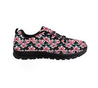 Biyejit, Zapatillas Deportivas con Estampado de Flores para Gimnasio, Zapatillas Deportivas con Cordones, Zapatillas Deportivas para Mujeres y Hombres, Regalos, Calzado de Tenis Antideslizante