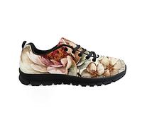 Biyejit, Zapatillas Deportivas con Estampado de Flores para Gimnasio, Zapatillas Deportivas con Cordones, Zapatillas Deportivas para Mujeres y Hombres, Regalos, Calzado de Tenis Antideslizante