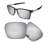 Biyxpiv Lentes de repuesto de 1,5 mm compatibles con gafas de sol Oakley Exchange Sun OO9483 de 56 mm, antiarañazos, Espejo plateado oscuro