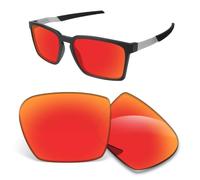 Biyxpiv Lentes de repuesto de 1,5 mm compatibles con gafas de sol Oakley Exchange Sun OO9483 de 56 mm, antiarañazos, Espejo naranja y rojo
