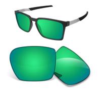 Biyxpiv Lentes de repuesto de 1,5 mm compatibles con gafas de sol Oakley Exchange Sun OO9483 de 56 mm, antiarañazos, verde (Green Mirrored)