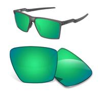 Biyxpiv Lentes de repuesto de 1,5 mm compatibles con gafas de sol Oakley Futury Sun OO9482 de 57 mm, antiarañazos, verde (Green Mirrored)