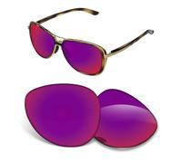 Biyxpiv Lentes de repuesto de 1,5 mm compatibles con gafas de sol Oakley Split Time OO4129 de 58 mm, antiarañazos y resistentes a los impactos, Espejo de sol de medianoche
