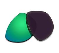Biyxpiv Lentes de repuesto de 1,5 mm compatibles con gafas de sol Oakley Thurso OO9286 OO9286A de 54 mm, antiarañazos, verde (Green Mirrored)