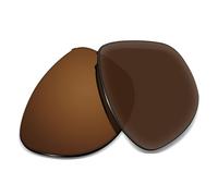 Biyxpiv Lentes de repuesto de 1,5 mm compatibles con gafas de sol Oakley Thurso OO9286 OO9286A de 54 mm, antiarañazos, Ámbar marrón