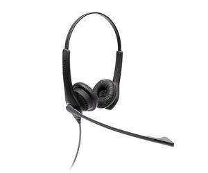 Biz 1100 EDU stereo headset for the Education market, Noise cancelling microphone, Leatherette ear cushions, USB-A options, Intuitive inline controls for volume and mute (USB version)