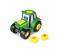 BUILD-A-BUDDY John Deere de Bizak, Johnny Tractor Aprende y Monta, Juguete, Aprende Formas, Números y Colores Colocando las Piezas, Bizak