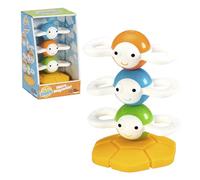 Bizak Abejas Magnéticos Apilables - Dizzy Bees, Fat Brain Toys, Juguete Apilable para Bebés con Movimiento Giratorio, Imantado y Sensorial Desde 10 Meses (30690294)