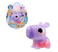 Bizak Animagic Capibara Interactiva con Luces y Sonidos, Cuerpo Blandito y Suave con Mandarinas, Apilables, Color Morado (64553921-2)