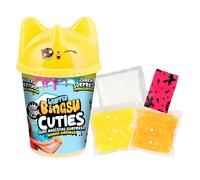 Bizak Bingsu Cuties Slime Mascotas Sorpresa Amarillo, Slime crujiente con Figura Sorpresa y abalorio Oculto, Textura sensorial para Estirar y Mezclar, colección de Mascotas, Desde 4 años (63331645-3)