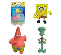 Bizak Bob Esponja Pack 3 Figuras Blister, muñecos coleccionables de 5 cm, Surtidos Diferentes con Personajes de la Serie, Juguete Ideal para Fans (64393001-2)