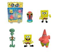 Bizak Bob Esponja Pack 5 Figuras Blister, muñecos coleccionables de 5 cm,Surtidos Diferentes con Personajes de la Serie, Juguete Ideal para Fans (64393002-1)