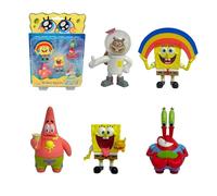 Bizak Bob Esponja Pack 5 Figuras Blister, muñecos coleccionables de 5 cm, Surtidos exclusivos con Personajes icónicos, Juguete para coleccionar (64393002-3)