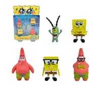 Bizak Bob Esponja Pack 5 Figuras Blister, muñecos coleccionables de 5 cm, Surtidos exclusivos con Personajes icónicos, Juguete para coleccionar (64393002-2)