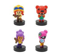 Bizak Brawl Stars Pack de 4 Figuras en Blister - Nita, Figuras del Juego multijugador de Combate, Figuras con peana (64115032), 64115032-3