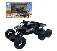 Bizak Cyclon Tierra Aire Vehículo RC 2 en 1, Despegue Automático y Maniobras Programables, Luces LED, Recargable, +5 años, (65430052)