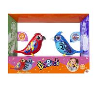Bizak Digibirds pájaros interactivos pack de dos, que cantan y silban, mueven el pico y la cabeza y al juntarlos cantan a coro, cada uno es una especie (62008611)