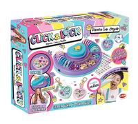 Click & Lock- Diseña Tus Joyas, Joyas con Mensaje, Decora con Cuentas, Pegatinas e intercambia Cuando Quieras, diseña CREA y Brilla,+6 años, Bizak (64361491)