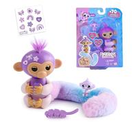 Bizak Fingerlings Colas Sorpresa Mono, peina su larguísima Cola, esconde una Sorpresa, Mono Interactivo con más de 70 Sonidos y reacciones, +5 años (61853243-1)