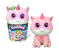Bizak Guiñitos, Peluche Gigante Interactivo con más de 10 Sonidos, reacciones y música. Deliciosos y Ricos Helados de 30cm, 4 Diferentes Modelo Unicornio Rosa, (62009025-2)