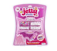 Bizak Jelly Bands Chicle, Pack de Pulseras perfumadas para Crear y Combinar, Incluye Abalorios y Charms 3D, Aroma Dulce y Color Rosa, Desde 4 años (63335564-6)