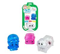 Bizak Jelly Blox Diversión en la Granja, Set sensorial con 3 Figuras blanditas y Coloridas, Incluye 1 Granjero y 2 Animales, Juguetes elásticos para apretar y Estirar, Desde 2 años (64552942-1)
