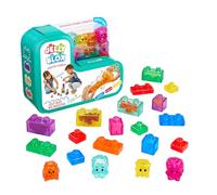 Bizak Jelly Blox Mis Mascotas, Juego de construcción sensorial con 20 Piezas blanditas y Coloridas, Incluye Animales y Personajes, Bloques Suaves para apretar y Encajar, Desde 2 años (64554289)