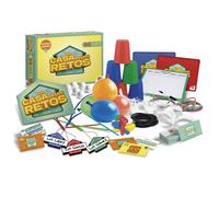 Bizak La Casa De Los Retos Nuevos Juegos 35001940 con 36 Retos Nuevos, Cartas de Bloqueo, Plumas, Pajitas y Globos para Niños +6 Años