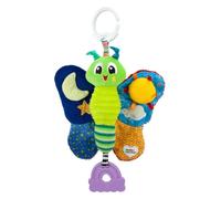 Lamaze de Bizak, Brook la Mariposa, Juguete Sensorial Bebé, Mariposa con Sonidos, Incluye Anilla Clip y Mordedor en Forma de Arcoiris