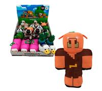 Bizak Minecraft Peluche Llavero 13 cm Piglin, Figura Suave con Anilla para Mochila o Llaves, Juguete Oficial Coleccionable (64110036-6)
