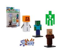 Bizak Minecraft Toppez Edición Especial Pack de 5 Figuras Stdo.1, muñecos de 5 cm con 1 Figura Sorpresa, Producto Oficial, 16 Modelos para coleccionar, para Fans y niños Desde 8 años (64110033-1)