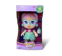 Bizak Mini Super Cute Glitzy, Gabi articulada con Dos Colores de Pelo, Incluye 1 Mascara, 1 Botella, 1 Capa y un Nuevo Accesorio Que es una Falda de plástico Suave, 12 cm de Altura (64320052)