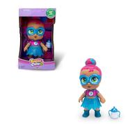 Bizak Mini Super Cute Glitzy, Kala articulada con Dos Colores de Pelo, Incluye 1 Mascara, 1 Botella, 1 Capa y un Nuevo Accesorio Que es una Falda de plástico Suave, 12 cm de Altura (64320052)