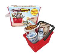 Bizak Mini World Cesta de la Compra, Set Coleccionable con Mini Productos de supermercado, Incluye 4 Accesorios Sorpresa y Pegatinas, más de 200 Modelos para coleccionar, Desde 6 años (64504004)