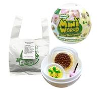 Bizak Mini World Delivery, Cápsula Coleccionable con Platos de Comida en Versión Mini, Incluye 3 Accesorios Sorpresa y Pegatinas, 72 Modelos para Coleccionar, Juguete Creativo, desde 6 Años (64505001)