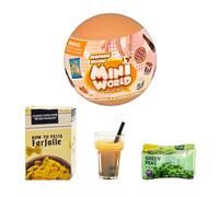 Bizak Mini World Kit Esencial, Cápsulas Sorpresa con Mini Coleccionables, Alimentos y Conservas, 72 Artículos para Jugar y Coleccionar, Niños y Niñas +6 Años, (64509001)