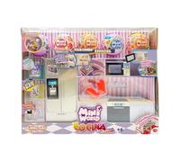 Bizak Mini World Playset Cocina con 5 Bolas, Set de Cocina de Juguete en Miniatura con Electrodomésticos y Accesorios, Niños y Niñas +6 Años (64502007)