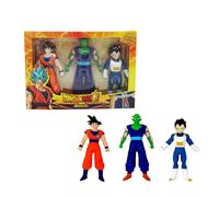 Bizak MONSTERFLEX Dragon Ball Pack de 3 Figuras tamaño Maxi Set 1, muñeco súper Extensible y elástico, 12 para coleccionar, para Adultos Fans coleccionistas y niños Desde 4 años, (64390231-1)