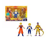 Bizak MONSTERFLEX Dragon Ball Pack de 3 Figuras tamaño Maxi Set 2, muñeco súper Extensible y elástico, 12 para coleccionar, para Adultos Fans coleccionistas y niños Desde 4 años, (64390231-2)
