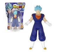 Bizak Monsterflex Figura Vegeku Super Saiyan Blue de Dragon Ball, muñeco súper Extensible y elástico, 17 cm, 8 para coleccionar, para Adultos Fans coleccionistas y niños Desde 6 años, (64390230-31)