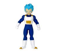 Bizak Monsterflex Figura Vegeta Super Saiyan Blue de Dragon Ball, muñeco súper Extensible y elástico, 25 cm, 12 para coleccionar, para Adultos Fans coleccionistas y niños Desde 6 años, (64390230)