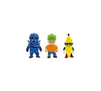 Bizak MONSTERFLEX Stumble Guys, Pack de 3 Figuras del Videojuego, muñeco Extensible y elástico, 25 cm, para coleccionar, Adultos Fans coleccionistas, niños +6 años, (64390005)