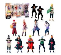 Bizak Naruto Pack de 12 Figuras en Caja Deluxe, 7 cm, Incluye 2 Figuras Ocultas de Edición Especial, +6 años, (64111280-2)