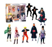 Bizak Naruto Pack de 8 Figuras en Caja Deluxe, 7 cm, Incluye 2 Figuras Ocultas de Edición Especial, +6 años, (64111270-3)