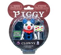 Bizak Piggy Figura 10 cm Clowny, podrás recrear el Juego en casa con Tus Personajes Favoritos, con Accesorios y un código canjeable en el Videojuego, Hay Diferentes Modelos (64238052)
